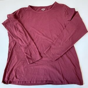 Duluth Trading Co Maroon Long Sleeve Shirt women’s